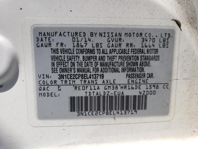3N1CE2CP8EL413719 Nissan Versa Note S