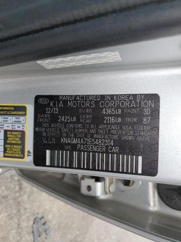 KNAGM4A71E5482314 KIA Optima Lx