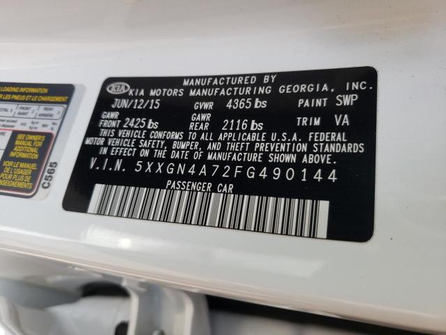 5XXGN4A72FG490144 KIA OPTIMA EX