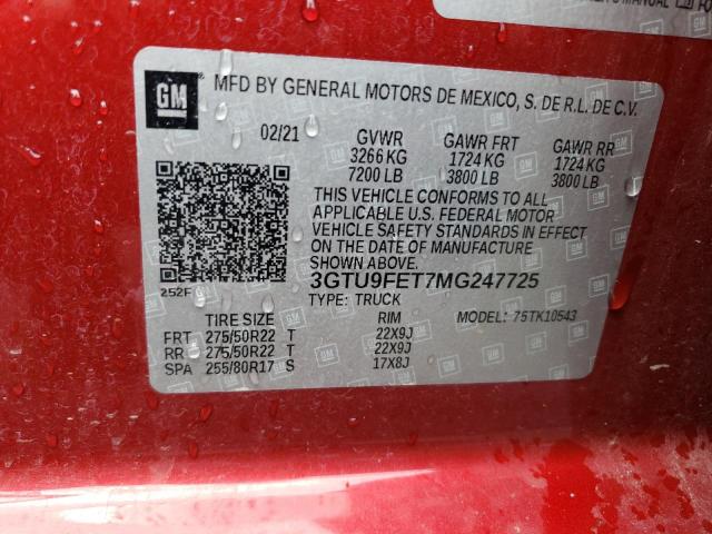 3GTU9FET7MG247725 GMC Sierra K1500 Denali