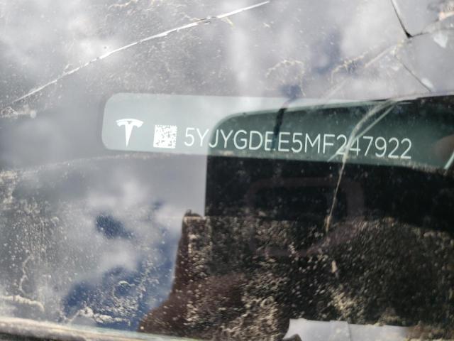 5YJYGDEE5MF247922 Tesla Model Y