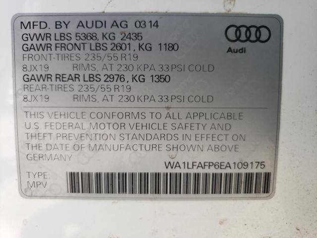 VIN WA1LFAFP6EA109175 2014 Audi Q5, Premium Plus no.13