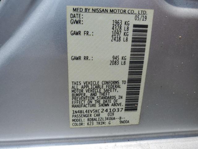 1N4BL4EV5KC241037 Nissan Altima SL 10