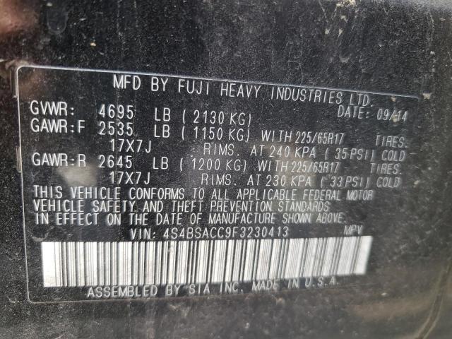 4S4BSACC9F3230413 Subaru Outback 2.5i Premium