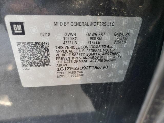 2018 CHEVROLET MALIBU HYB - 1G1ZF5SU9JF185790