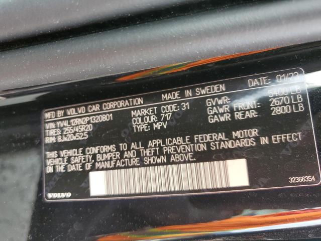 2023 VOLVO XC60 PLUS YV4L12RN2P1320801