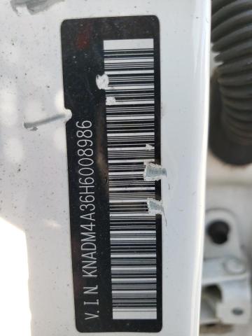 KNADM4A36H6008986 KIA RIO LX