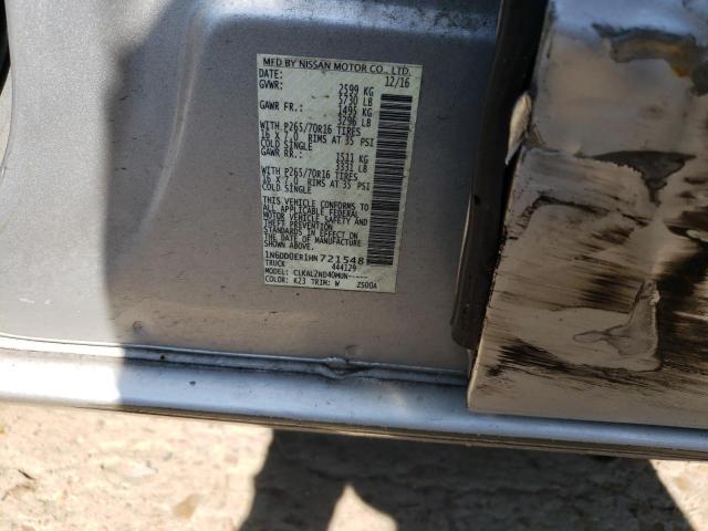 1N6DD0ER1HN721548 Nissan FRONTIER S
