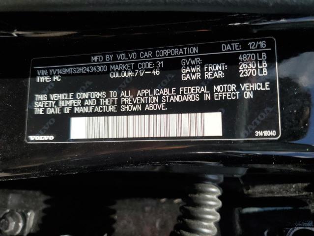 2017 VOLVO S60 R DESI - YV149MTS2H2434300
