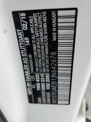 WDDSJ4EB1JN642678 Mercedes-Benz CLA 250