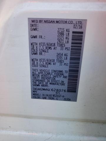 5N1AR2MN4GC628076 Nissan Pathfinder S