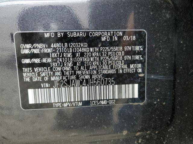 JF2SJAWC4JH560735 Subaru Forester 2.5i Touring