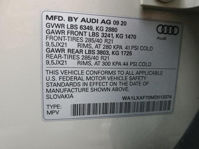 WA1LXAF70MD013374 2021 AUDI Q7 - Image 13