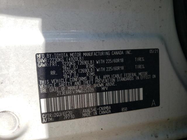 2021 TOYOTA RAV4 L - 2T3E6RFV1MW025339