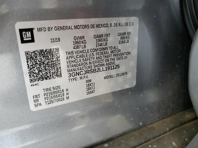 2020 CHEVROLET TRAX PREMI 3GNCJRSB2LL191125