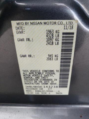 1N4BL4BV1KC143238 Nissan ALTIMA S
