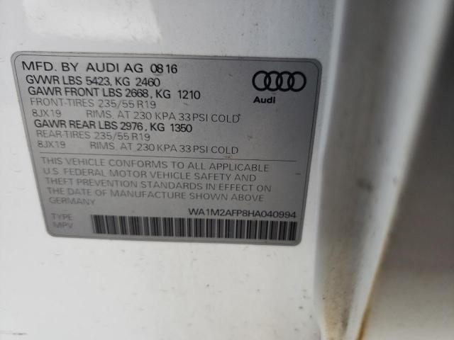 VIN WA1M2AFP8HA040994 2017 Audi Q5, Premium Plus no.13