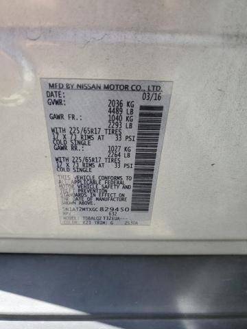 5N1AT2MTXGC829450 Nissan ROGUE S