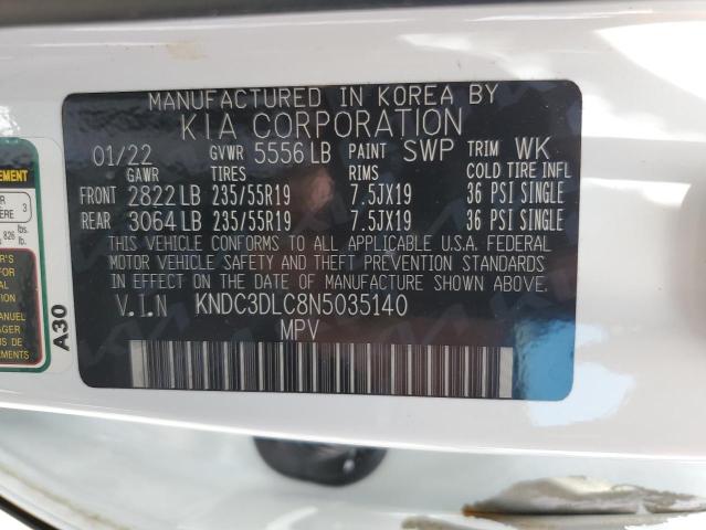 2022 KIA EV6 LIGHT KNDC3DLC8N5035140