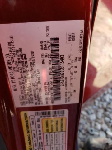 3FA6P0H78ER115403 Ford FUSION SE