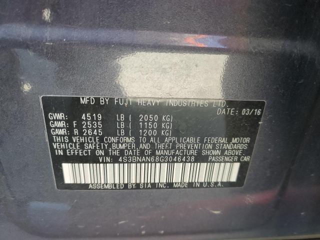 4S3BNAN68G3046438 Subaru Legacy 2.5i Limited