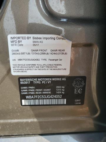2018 BMW 750 - WBA7F2C53JG424052