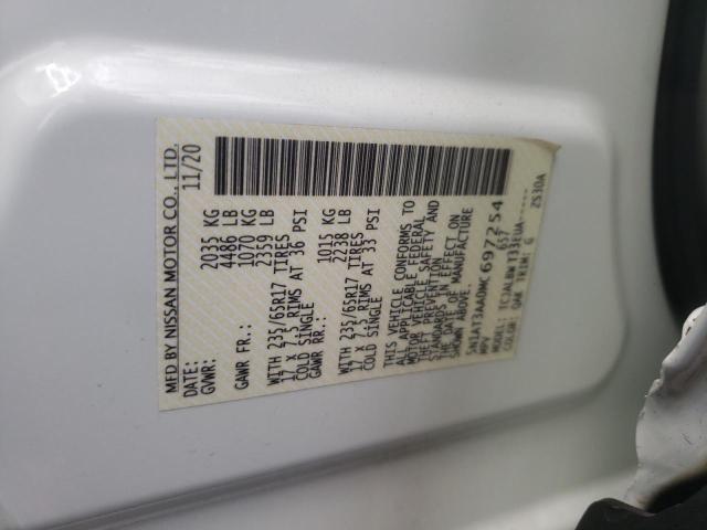 5N1AT3AA0MC697254 Nissan ROGUE S