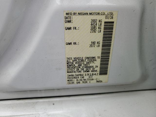 1N4BL3AP8GC191842 Nissan Altima 3.5sl