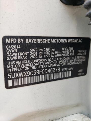 5UXWX9C59F0D45278 2015 BMW X3, photo no. 12