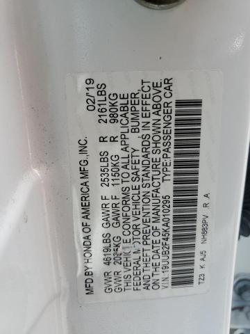 2019 ACURA TLX TECHNO - 19UUB2F45KA010295