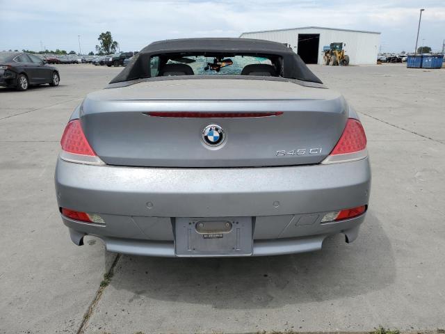VIN: WBAEK73425B326124 Auction: COPART Lot: 54729843 Location: CA - SO SACRAMENTO WBAEK73425B326124 BMW 6 SERIES 2005 GRAY Photo 6