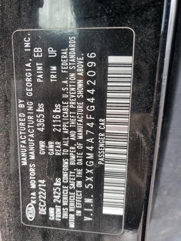 5XXGM4A74FG442096 KIA Optima Lx