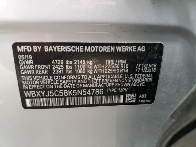 VIN WBXYJ5C58K5N54786 2019 BMW X2, Xdrive28I no.13