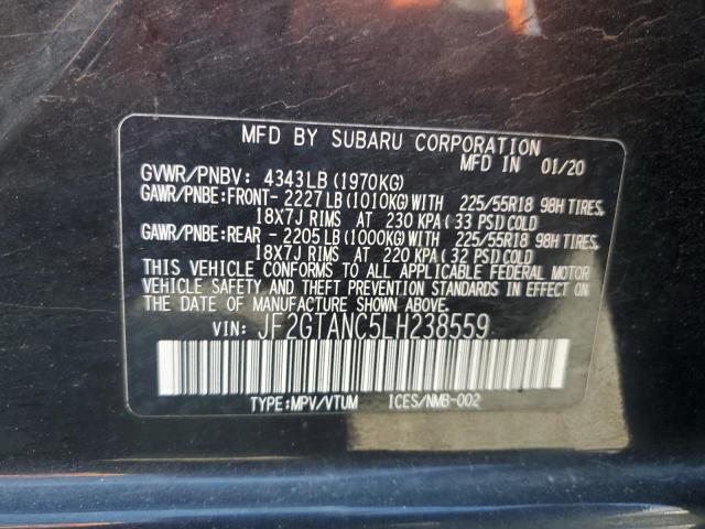 JF2GTANC5LH238559 Subaru Crosstrek Limited