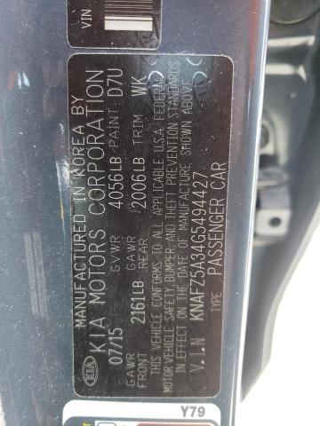 KNAFZ5A34G5494427 KIA FORTE SX