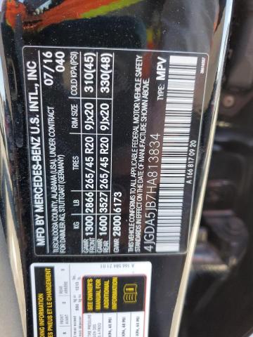 4JGDA5JB7HA813834 Mercedes-Benz GLE 350