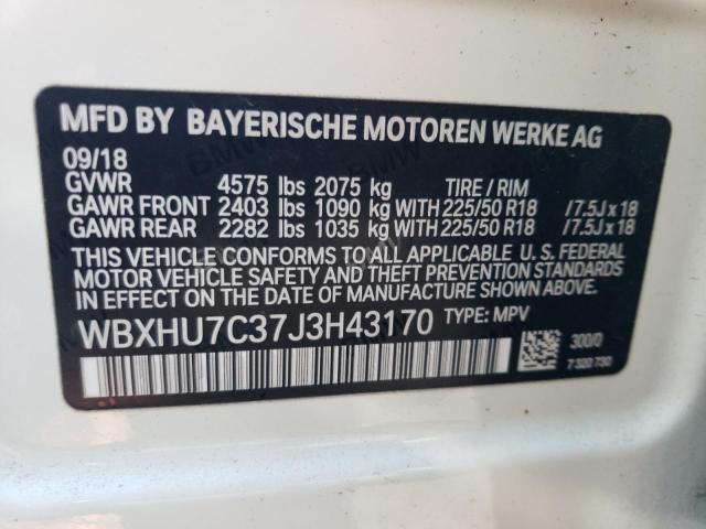 WBXHU7C37J3H43170 BMW X1 Sdrive28i