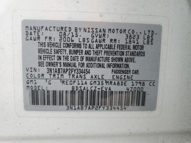 3N1AB7AP2FY334454 Nissan SENTRA S