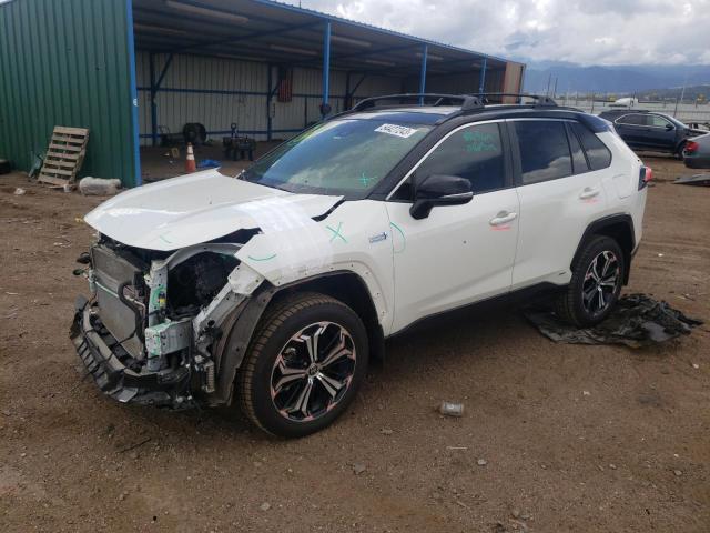 Salvage cars for sale from Copart Colorado Springs, CO: 2021 Toyota Rav4 Prime XSE