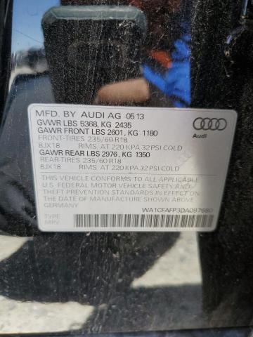 VIN WA1CFAFP3DA097680 2013 Audi Q5, Premium no.12