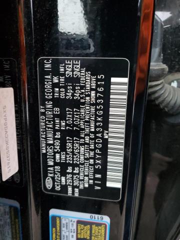5XYPGDA33KG537615 KIA SORENTO L