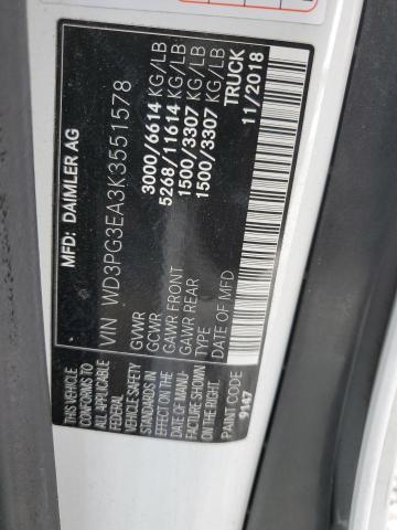 2019 MERCEDES-BENZ METRIS - WD3PG3EA3K3551578