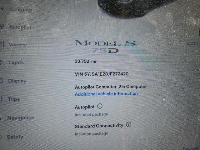 5YJSA1E28JF272420 Tesla MODEL S