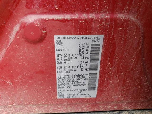 5N1AT2MV1HC828707 Nissan ROGUE SV