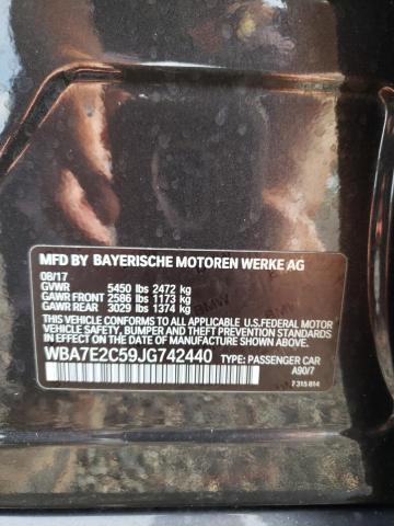 2018 BMW 740 I - WBA7E2C59JG742440