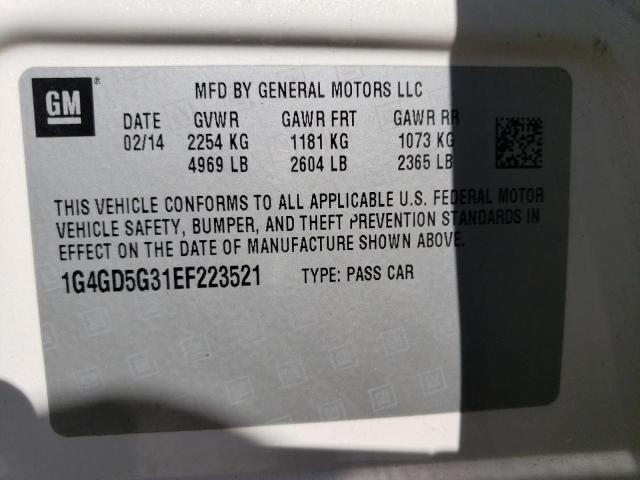 1G4GD5G31EF223521 Buick Lacrosse Premium
