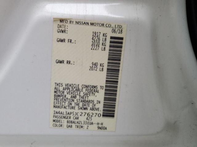 1N4AL3AP5JC276270 Nissan ALTIMA 2.5