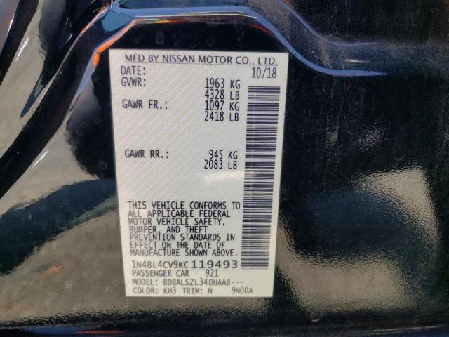 1N4BL4CV9KC119493 Nissan ALTIMA SR