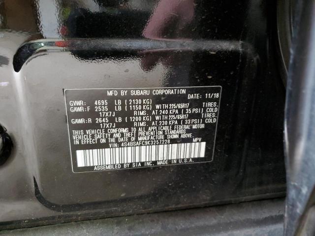 4S4BSAFC9K3257228 Subaru Outback 2.5i Premium