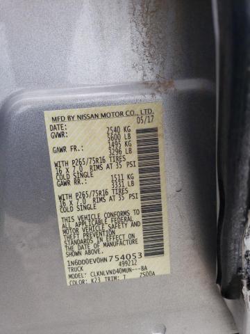1N6DD0EV0HN754053 Nissan FRONTIER S